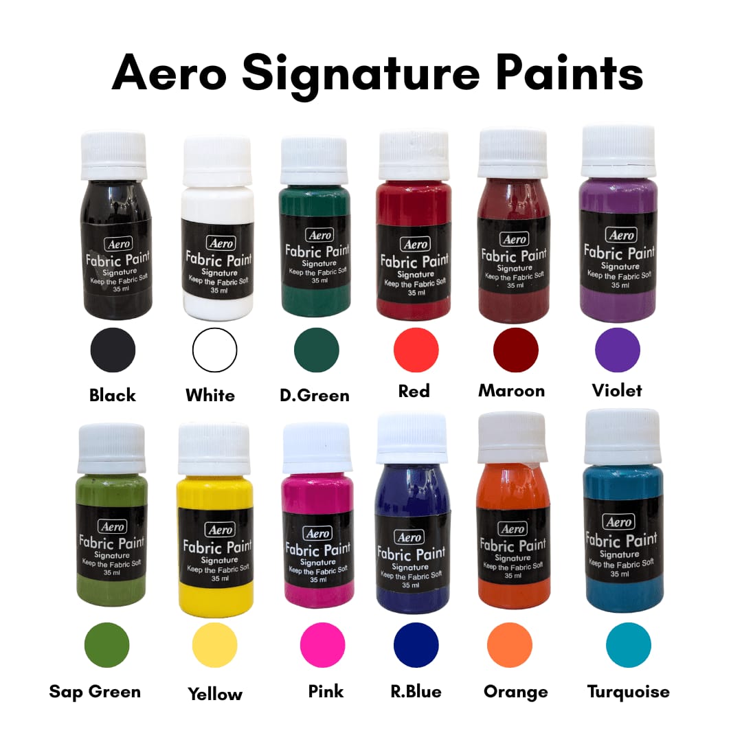 Aero Signature Fabric Paints - 30ml